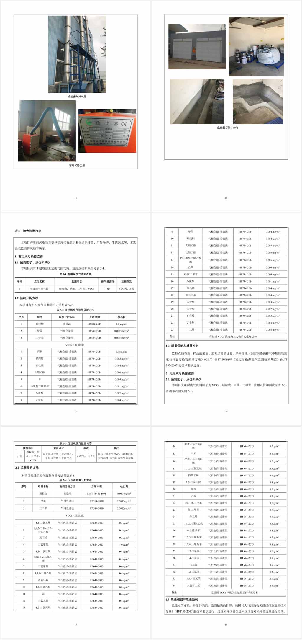 煙臺沃爾姆真空設備有限公司環境保護驗收監測表公示3